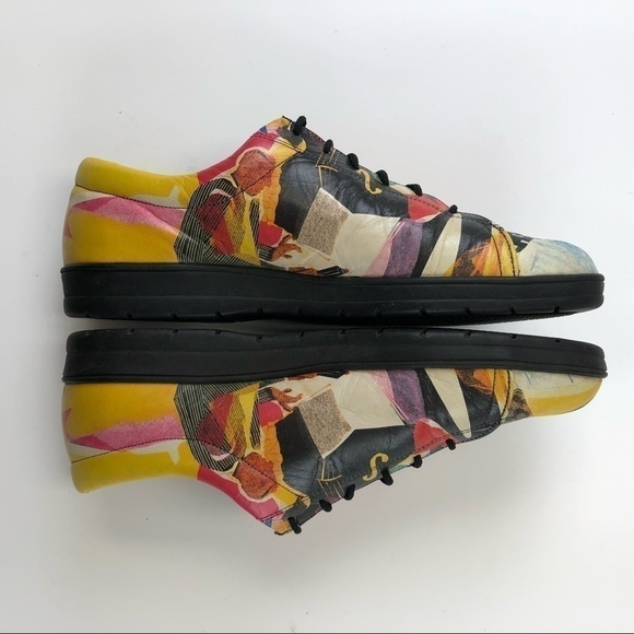 ICON Canada Jazz Themed Leather Sneakers Size 7 - Picture 6 of 6